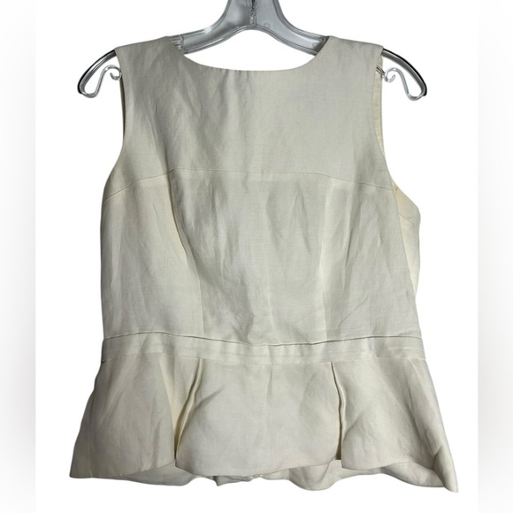 Femme Tops - Chic Cream Peplum Blouse